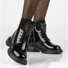 Filippo DBT6568/24 Bk Botas plataforma de piel, negro 8