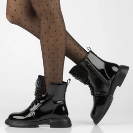 Filippo DBT6568/24 Bk Botas plataforma de piel, negro 9
