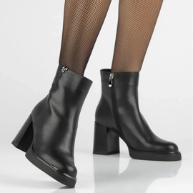 Filippo DBT6417/24 Bk Botines de piel negro 5