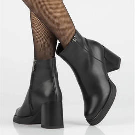 Filippo DBT6417/24 Bk Botines de piel negro 9