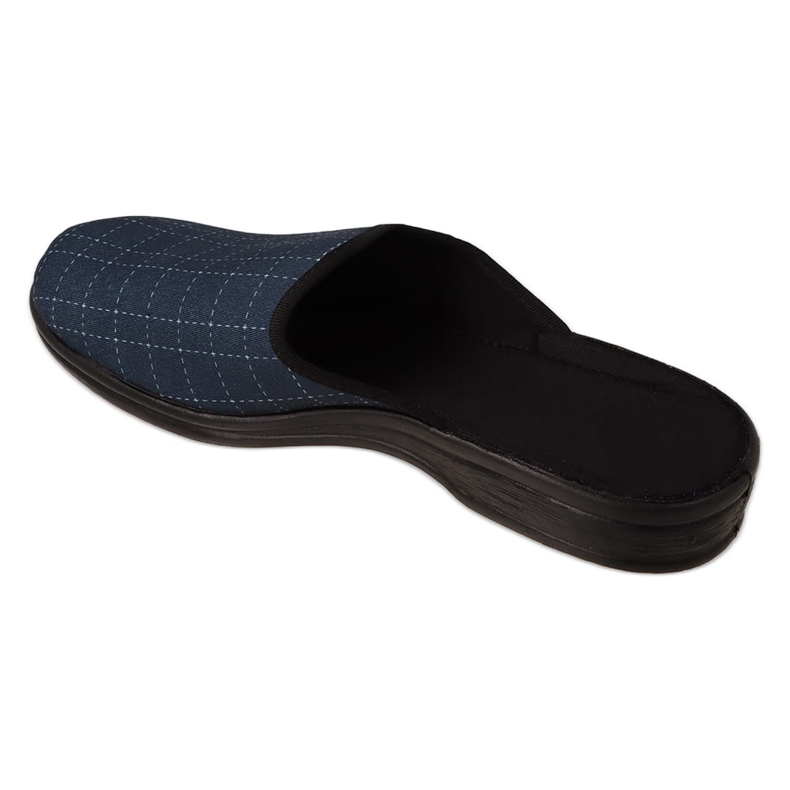 Pantuflas hombre befado cuadros 089M423 azul marino 2