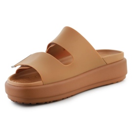 Chanclas Crocs Brooklyn Luxe Sandal 209586-2U3 marrón 3