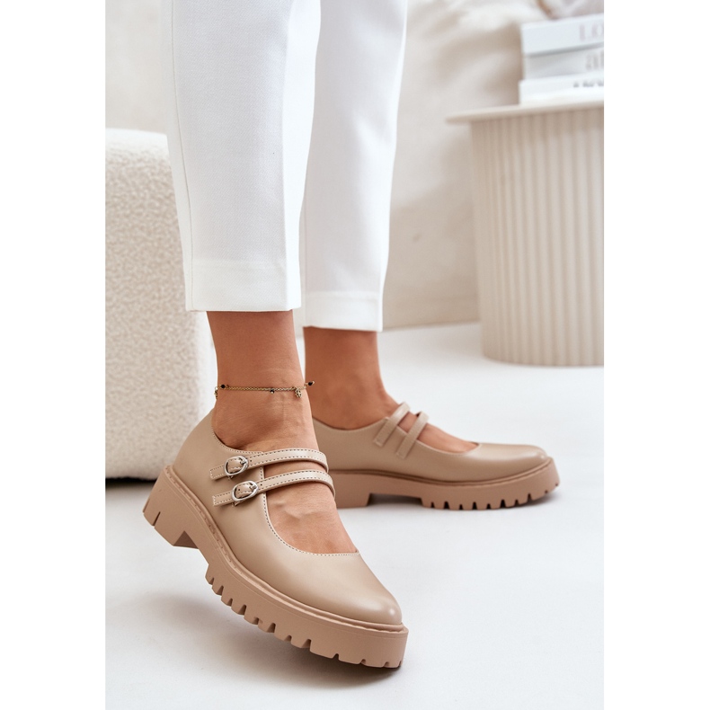 Zapatos Mujer con Tiras Beige Rialuna 2 Zapatos Mujer con Tiras Beige Rialuna 2