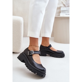 Zapatos de Mujer Con Hebilla Negro Plikuria 2