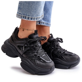 Zapatillas De Mujer Con Suela Maciza, Negro Amoserna 9