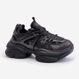 Zapatillas De Mujer Con Suela Maciza, Negro Amoserna 4