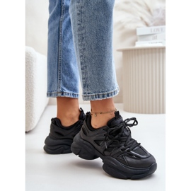 Zapatillas De Mujer Con Suela Maciza, Negro Amoserna 5
