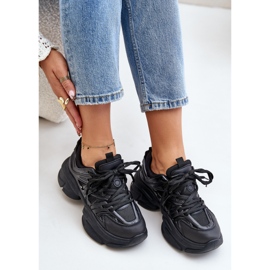 Zapatillas De Mujer Con Suela Maciza, Negro Amoserna 8