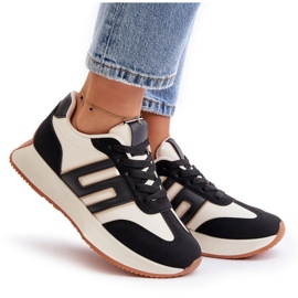 Zapatillas de mujer, calzado deportivo con plataforma, negro Thari 9