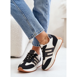 Zapatillas de mujer, calzado deportivo con plataforma, negro Thari 3