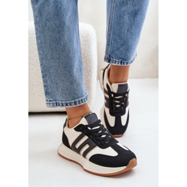 Zapatillas de mujer, calzado deportivo con plataforma, negro Thari 5