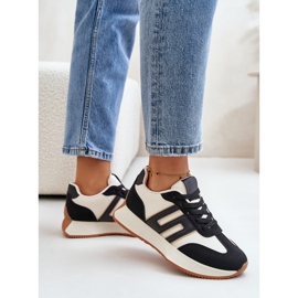 Zapatillas de mujer, calzado deportivo con plataforma, negro Thari 6