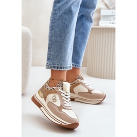 Zapatillas Mujer Plataforma Beige Debizia 2