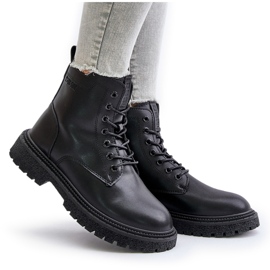 Big Star Botas de trabajo aisladas para mujer OO274A126 Negro 8