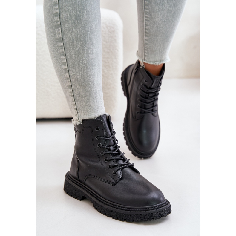 Big Star Botas de trabajo aisladas para mujer OO274A126 Negro 2