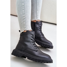 Big Star Botas de trabajo aisladas para mujer OO274A126 Negro 6