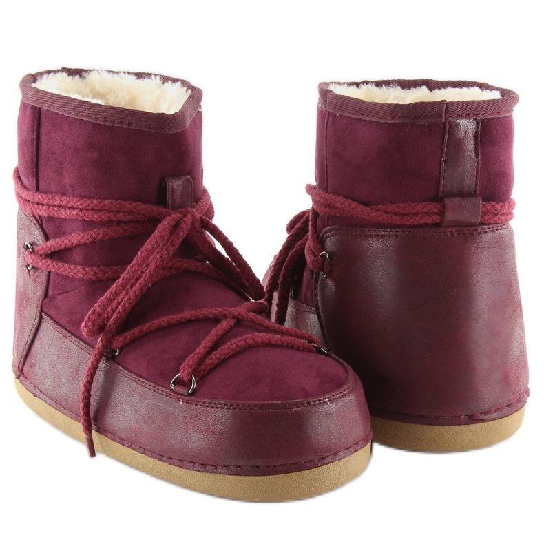 Botas de nieve Moon claret HW9500 burdeos rojo 1