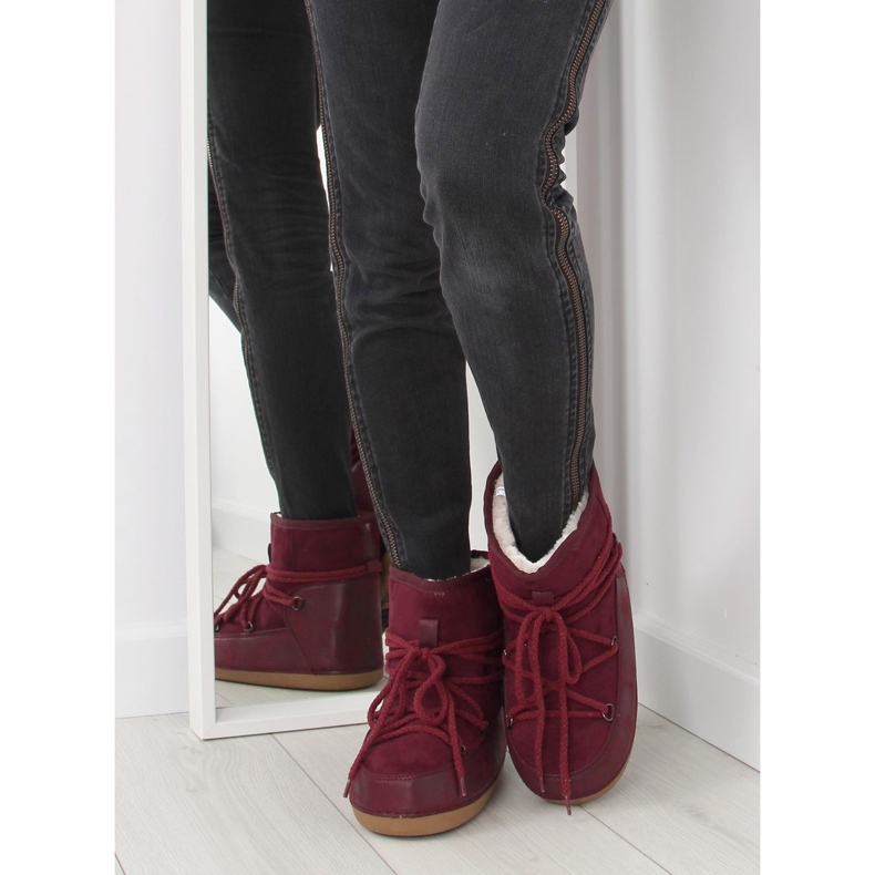 Botas de nieve Moon claret HW9500 burdeos rojo 2