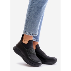 Deportivas Plataforma Piel Negro Artiker 55C0035 1