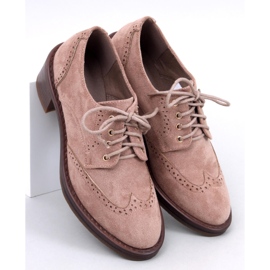 Mocasines tacón Vedra Caqui beige 5