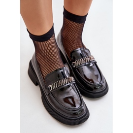 S.Barski Mocasines Mujer Charol Mocasines Con Decoración D&amp;A LZ42-030 Negro 6