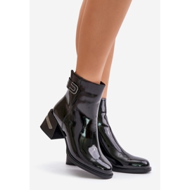 S.Barski Botas Charol Tacón Alto Aislante MR880-093 Negro 1