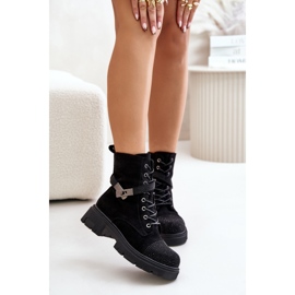 Botas De Trabajador Aisladas Con Decoración S.Barski HY42-281 Negro 3
