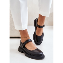 Zapatos Mujer Piel Ecológica Con Correa Negro Vinceza 62179 3
