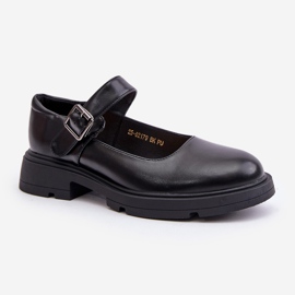 Zapatos Mujer Piel Ecológica Con Correa Negro Vinceza 62179 4