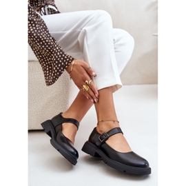 Zapatos Mujer Piel Ecológica Con Correa Negro Vinceza 62179 7