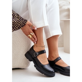 Zapatos Mujer Piel Ecológica Con Correa Negro Vinceza 62179 8