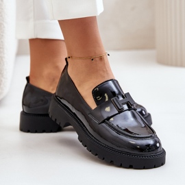 Mocasines Mujer Charol Vinceza 62187 Negro 5