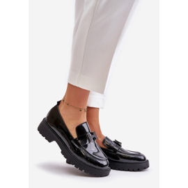 Mocasines Mujer Charol Vinceza 62187 Negro 1