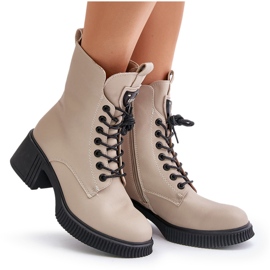 Botas Mujer Piel Natural Aislante Vinceza 66671 Beige 9