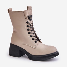 Botas Mujer Piel Natural Aislante Vinceza 66671 Beige 4