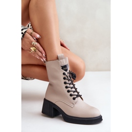 Botas Mujer Piel Natural Aislante Vinceza 66671 Beige 7