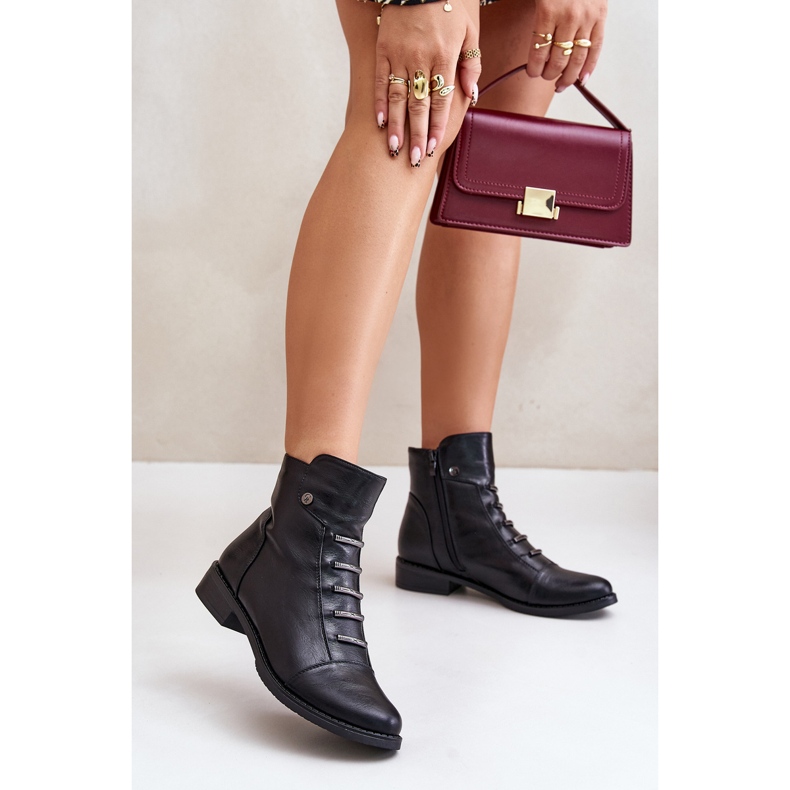 Botas planas aislantes de mujer negro Labise 2 Botas planas aislantes de mujer negro Labise 2