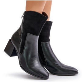 Botas de tacón alto aislantes para mujer, Negro Relabina 10