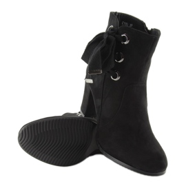 Botines negros tacón C100 negro 1