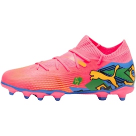 Zapatillas de fútbol Puma Future 7 Match Njr FG/AG 107841 01 rosa 1