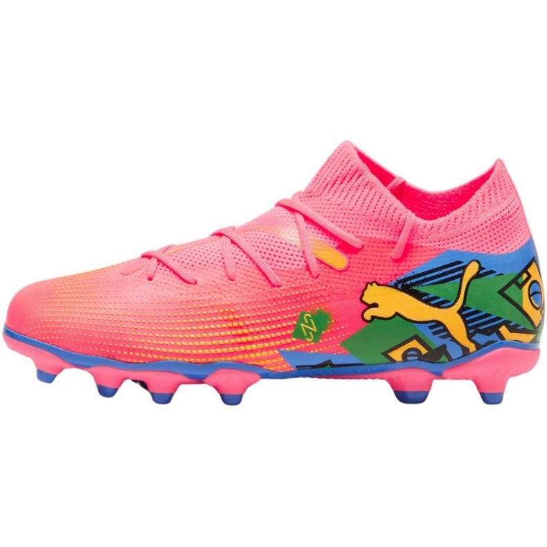 Zapatillas de fútbol Puma Future 7 Match Njr FG/AG 107841 01 rosado 1