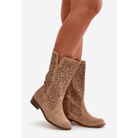 Lewski Shoes Botas Ante Calado Leewski 3366/2 Beige 1
