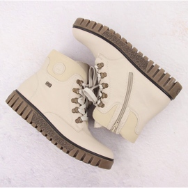 Botines de mujer impermeables beige Rieker Y3433-60 4