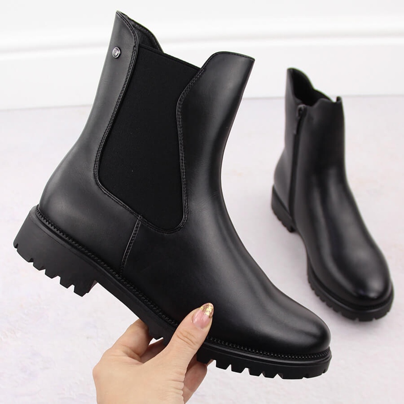 Botas Chelsea con aislamiento para mujer, negro, Potocki 12418 1