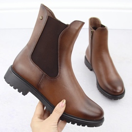Botas Chelsea de mujer con aislamiento marrón Potocki 12418 1
