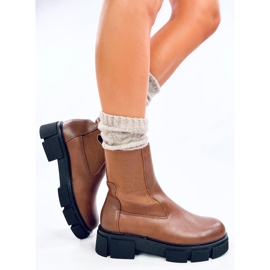 Botas Chelsea de mujer Sneed Camel marrón 3