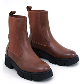 Botas Chelsea de mujer Sneed Camel marrón 1
