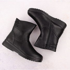 Botas de mujer cómodas y aislantes negras Potocki 90314 negro 3