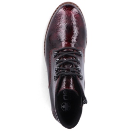 Botines mujer charol burdeos Rieker 44902-35 rojo 9