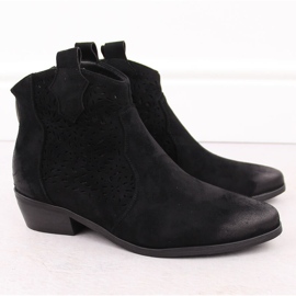 Botas cowboy con aislamiento para mujer, negras Potocki SZ12189 negro 2